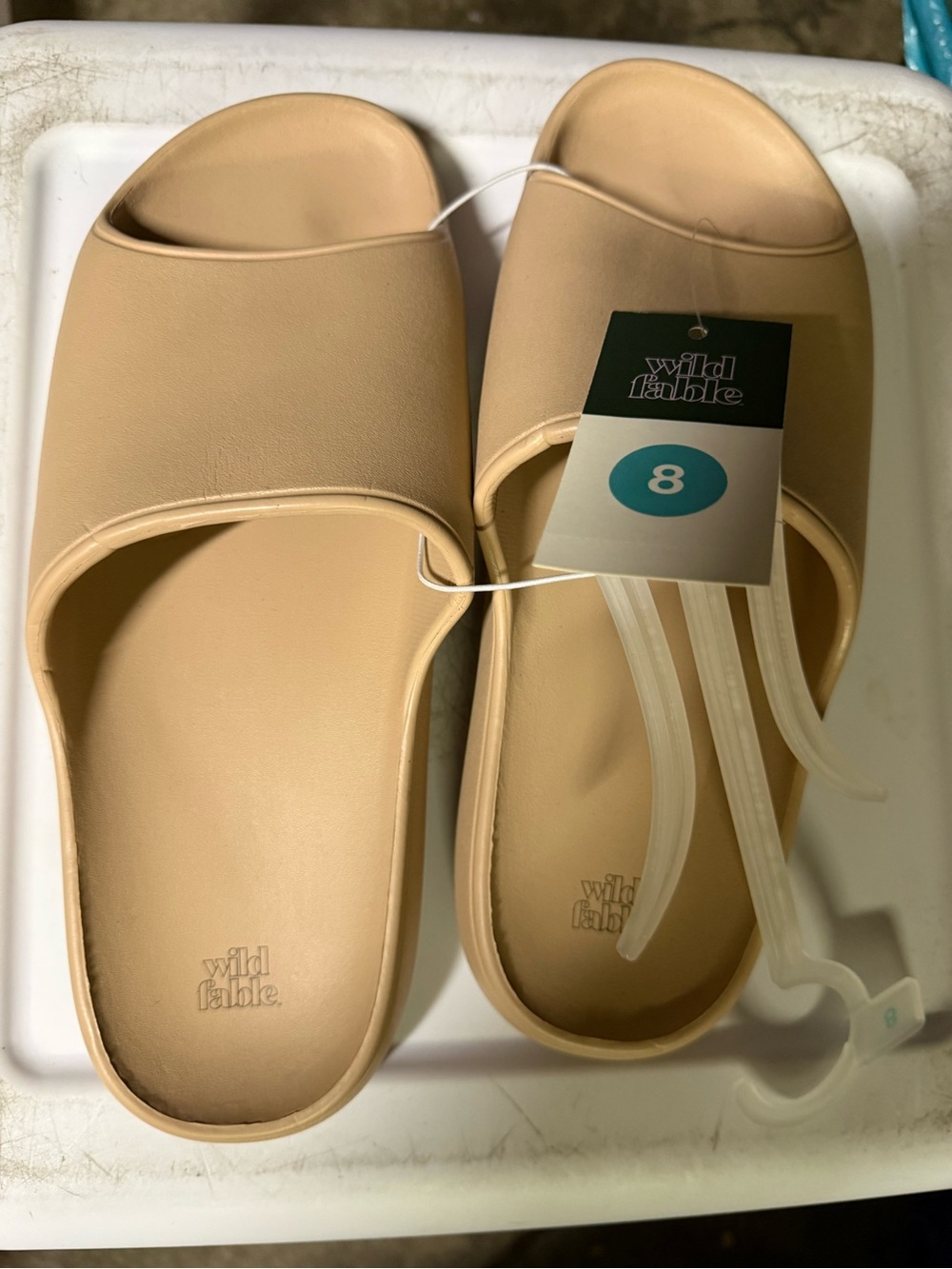 wild fable Women's Slide Sandals - Nude/Tan